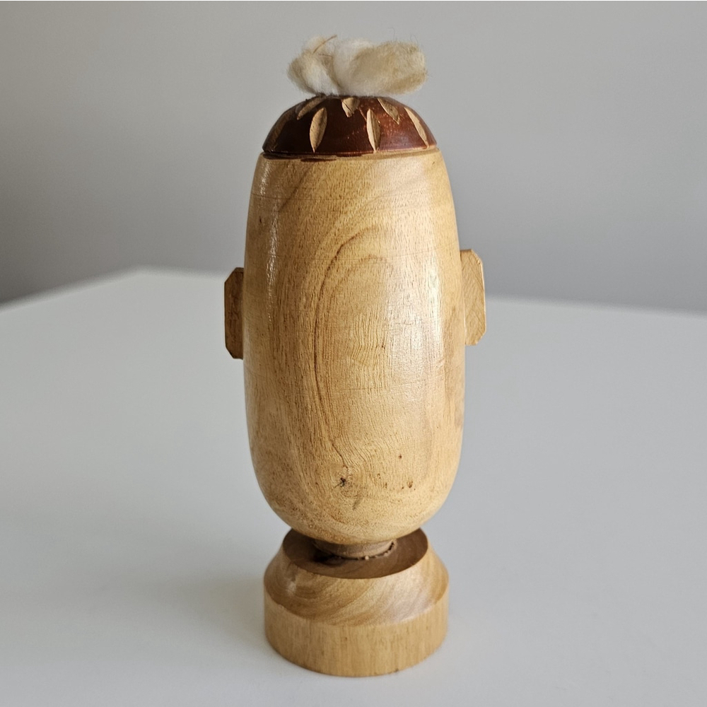 Vintage 1940s Japanese Folk Art Character Nutcracker Wooden Figural Nutcracker - Picture 5 of 7